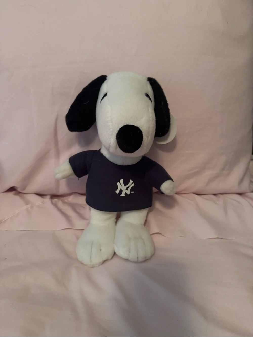 New York Yankees Snoopy Plush Doll SGA 2011 in Blue Metlife Peanuts Jersey NEW